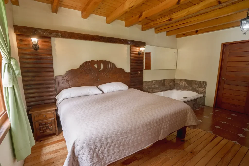 Recámara de la cabaña Aquila