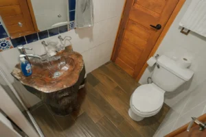 Cabaña Andrómeda, Paseo del Llano: baño