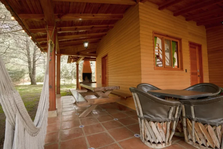 Cabaña Virgo, Paseo del Llano: terraza